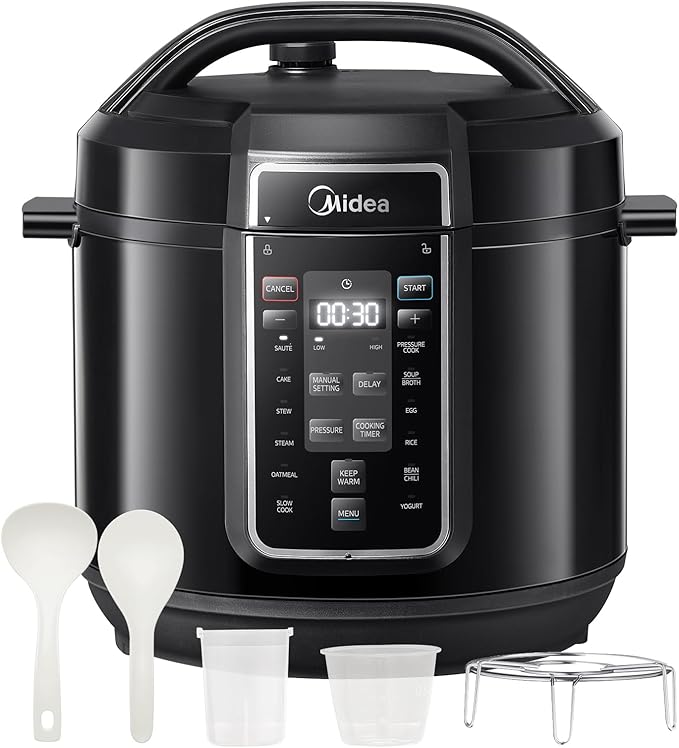 Midea Pressure Cooker with 14 presets and 7.6L Multi Cooker
